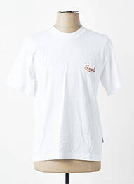 Tricou croială cambrată mâneci scurte alb JACK & JONES bărbat