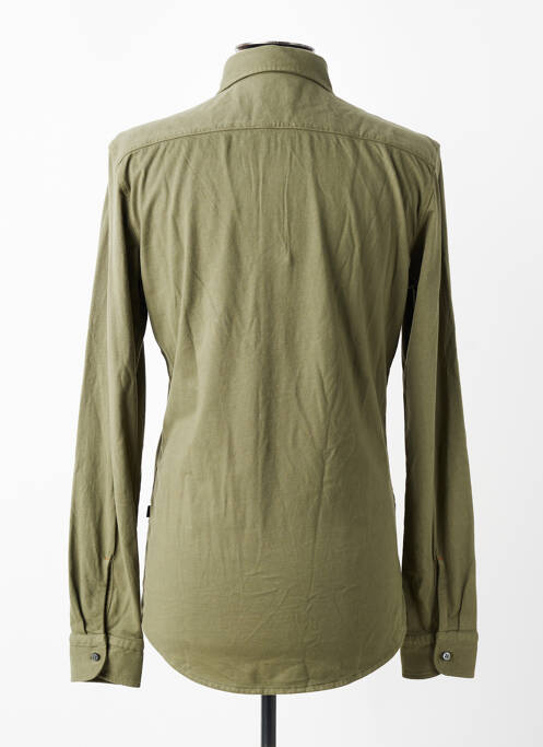 Cămașă cu mâneci lungi croială cambrată verde HUGO BOSS homme