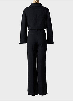 Salopetă-pantalon guler de bluză mâneci lungi negru BA&SH femeie