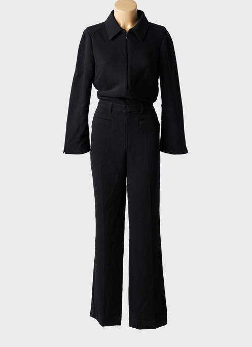 Salopetă-pantalon guler de bluză mâneci lungi negru BA&SH femme