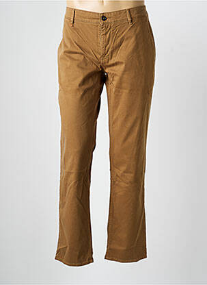 Pantalon chino țesătură poplin mărime normală maro HUGO BOSS bărbat