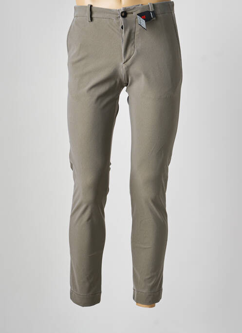 Pantalon chino țesătură melanj talie joasă verde RRD (ROBERTO RICCI DESIGNS) homme