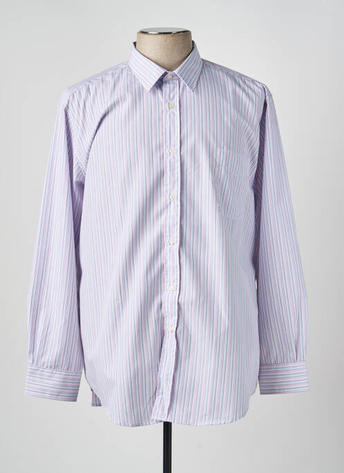 Cămașă cu mâneci lungi imprimeu dungi violet LUI homme