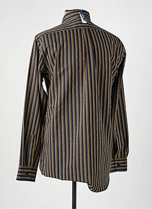 Cămașă cu mâneci lungi croială cambrată negru LUI bărbat