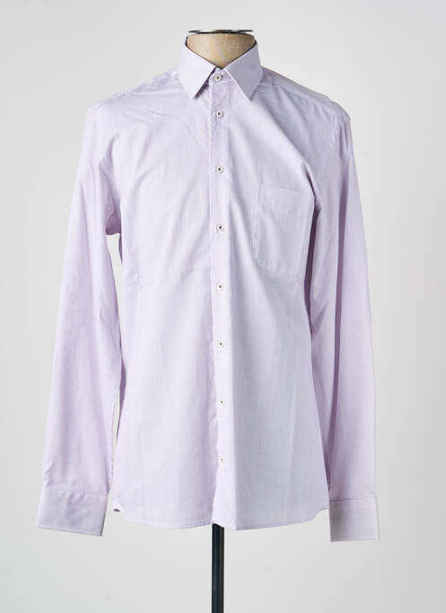 Cămașă cu mâneci lungi imprimeu dungi violet CHATEL homme
