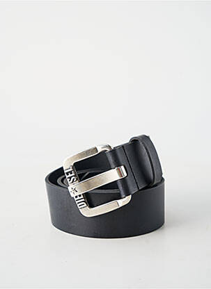 Curea efect material satinat negru DIESEL homme