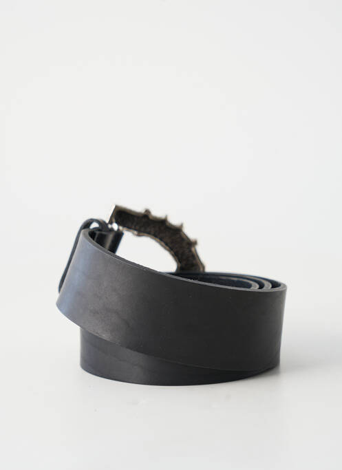 Curea efect material satinat negru BA&SH femme