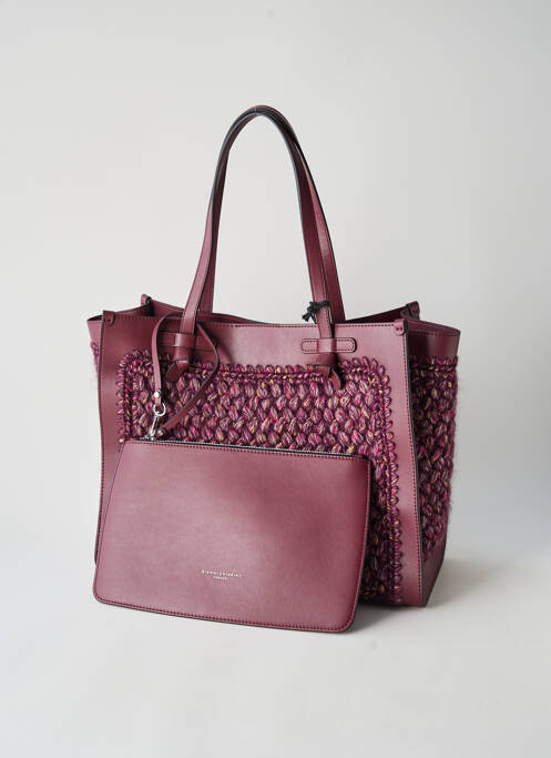 Geantă închidere cu rabat clipsat formă dreptunghiulară violet GIANNI CHIARINI femme