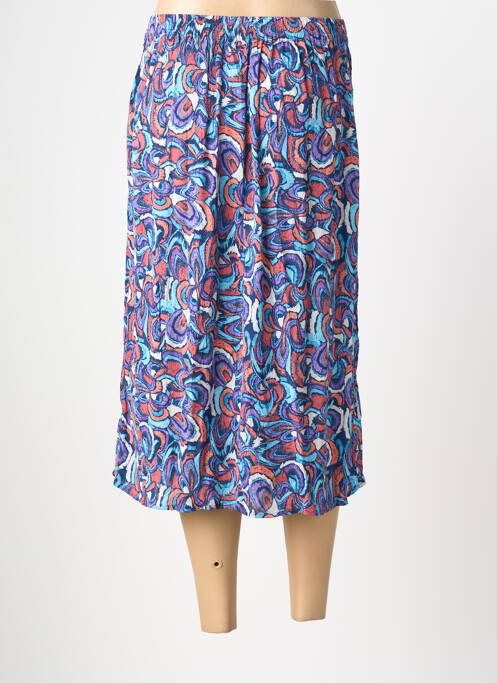 Fustă midi talie elastică violet RUE MAZARINE femme