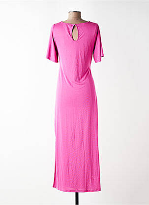Rochie midi mâneci scurte mâneci scurte roz GRACE KARIN femeie