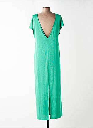 Rochie lungă mâneci scurte mâneci scurte verde GRACE & MILA femeie