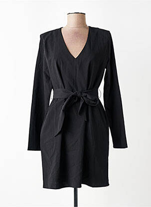 Rochie scurtă mâneci lungi mâneci lungi negru LAURE + MAX femme