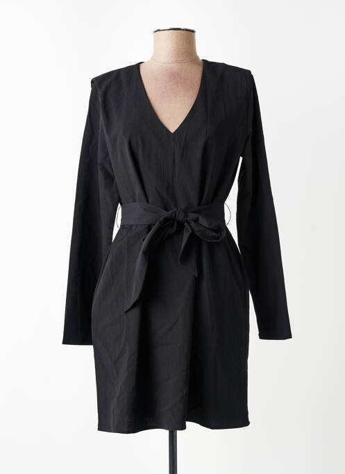 Rochie scurtă mâneci lungi mâneci lungi negru LAURE + MAX femme