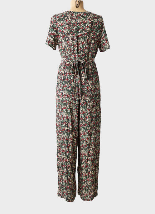 Salopetă-pantalon închidere cu nasturi pe față mâneci scurte negru GRACE & MILA femme