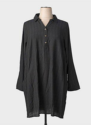 Rochie midi mâneci lungi mâneci lungi negru CISO femeie