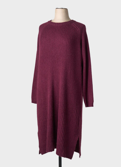 Rochie pulover croială dreaptă mâneci lungi violet CISO femme
