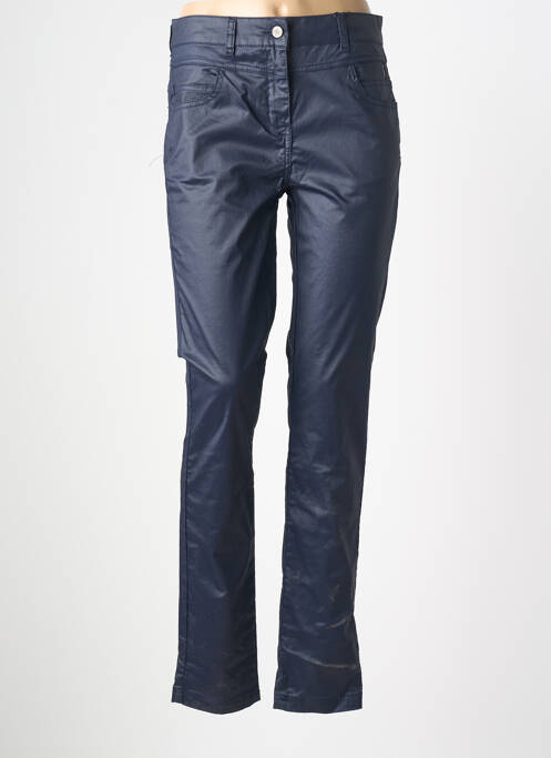 Pantalon slim elasticitate mărime normală albastru DELAHAYE femme