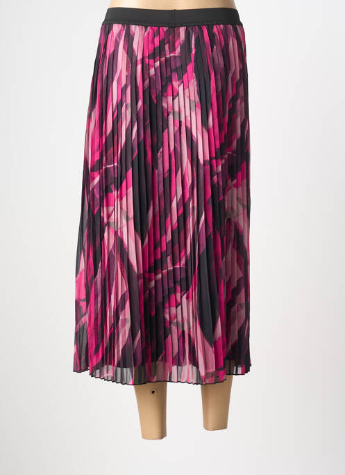 Fustă lungă țesătură crep negru SIGNATURE femme