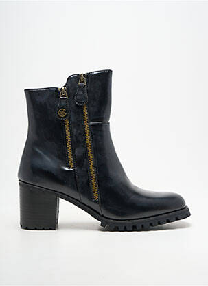 Botine/ghete material neted toc de 4 la 6 cm negru CHATTAWAK femeie