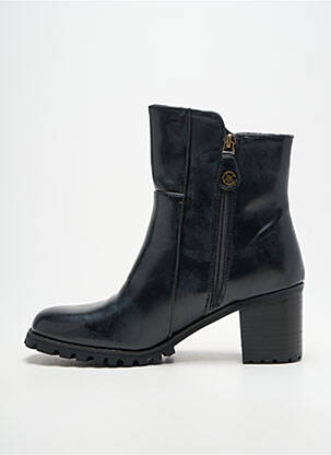 Botine/ghete material neted toc de 4 la 6 cm negru CHATTAWAK femeie
