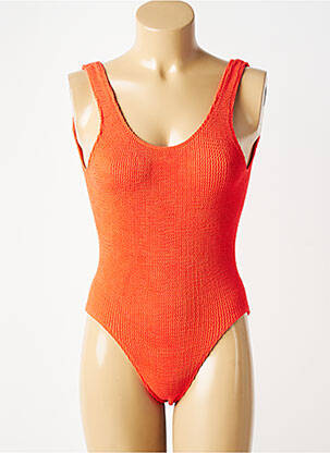 Costum de baie dintr-o singură piesă elasticitate portocaliu SORBET ISLAND femeie