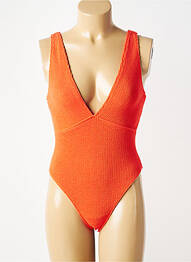 Costum de baie dintr-o singură piesă elasticitate portocaliu SORBET ISLAND femme