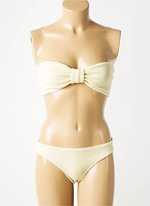 Costum de baie din două piese elasticitate top bentiță bej SORBET ISLAND femeie