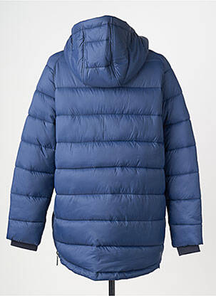 Geacă matlasată mâneci lungi cu glugă albastru GAZE femeie