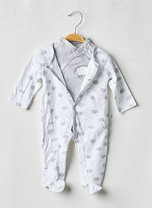 Pijama mâneci lungi alb ABSORBA enfant