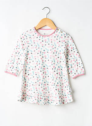 Rochie midi guler rotund mâneci lungi alb STERNTALER fată