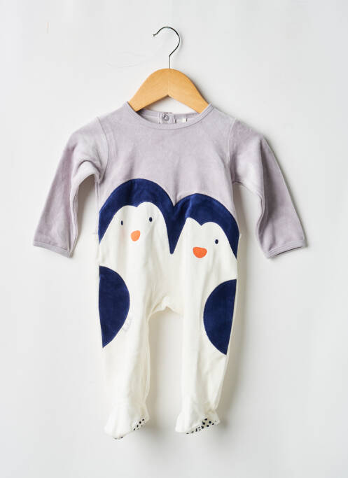 Pijama mâneci lungi gri BOBOLI enfant