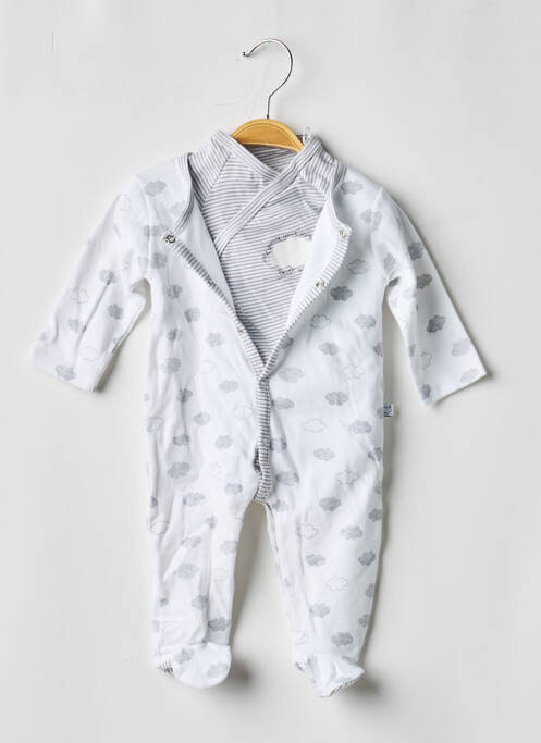 Pijama mâneci lungi alb ABSORBA enfant