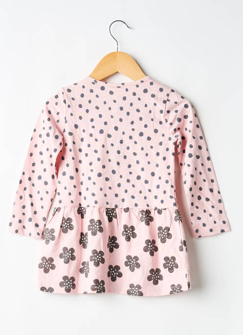 Rochie midi guler rotund mâneci lungi roz BOBOLI fille