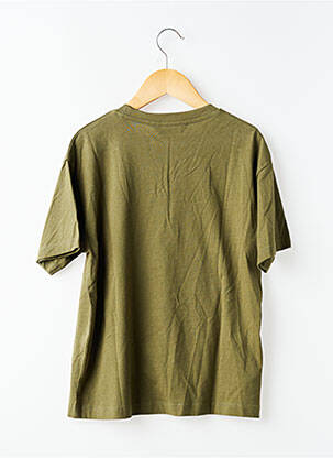 Tricou croială dreaptă mâneci scurte verde NUKUTAVAKE băiat