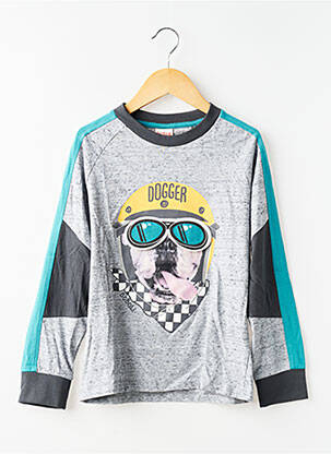 Tricou mâneci lungi mâneci lungi gri BOBOLI băiat