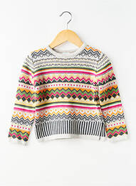 Pulover croială dreaptă mâneci lungi roz BOBOLI fille