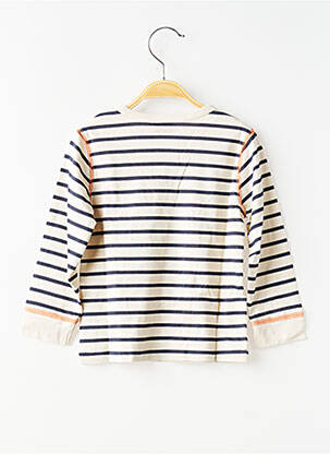 Tricou imprimeu fantezie mâneci lungi bej 3 POMMES băiat