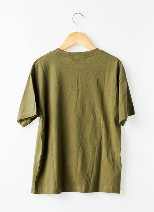 Tricou croială dreaptă mâneci scurte verde NUKUTAVAKE garcon