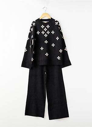 Set pantaloni plasă fină negru MAYORAL fată