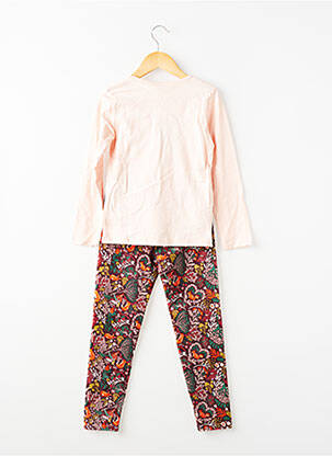 Set pantaloni tip de tricou roz BOBOLI fată