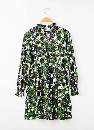 Rochie midi guler rotund mâneci lungi verde BOBOLI fată