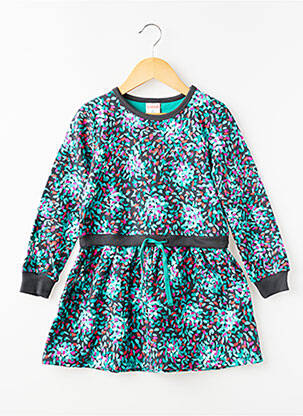 Rochie scurtă mâneci lungi mâneci lungi verde BOBOLI fată