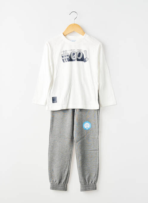 Set pantaloni talie elastică alb MAYORAL garcon