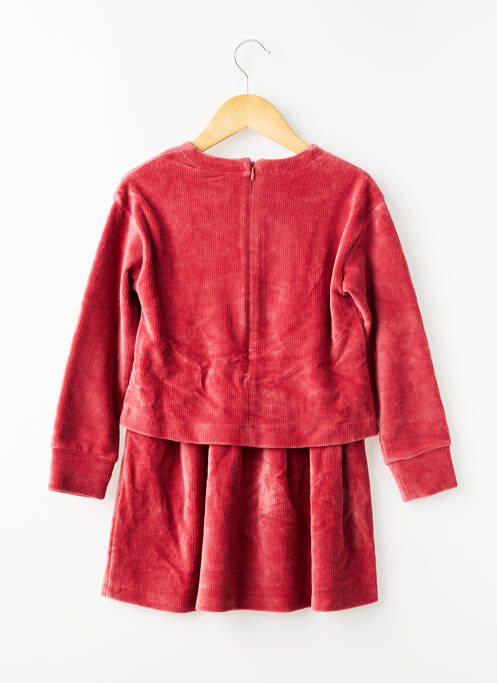 Rochie scurtă croială dreaptă mâneci lungi roșu BOBOLI fille