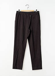 Pantalon drept buzunare talie elastică negru LE TEMPS DES CERISES fille