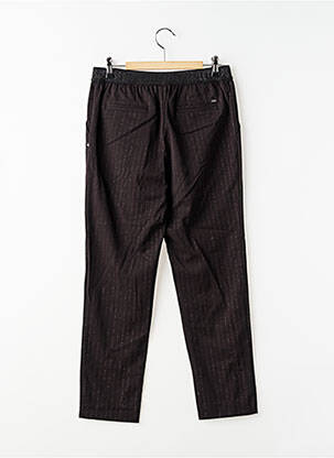 Pantalon drept croială dreaptă talie elastică negru LE TEMPS DES CERISES fată