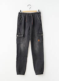 Pantalon cargo elasticitate talie elastică negru BOBOLI garcon