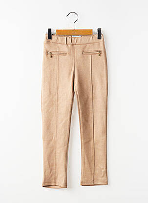 Pantalon slim talie elastică talie elastică bej MAYORAL fată