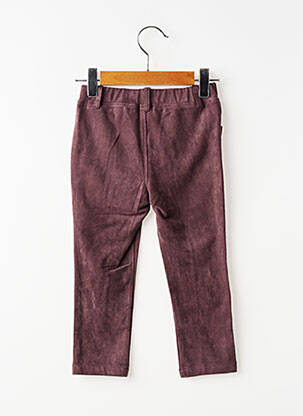 Pantalon slim talie elastică talie elastică maro BOBOLI fată