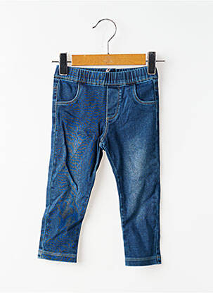 Blugi cu croială slim țesătură denim talie elastică albastru ABSORBA copil